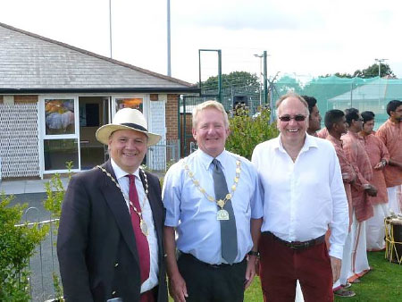 Cllr Matthew Riddle, Cllr John Ashe and Cllr Brian Hopkinson on Saturday 23rd August 2014